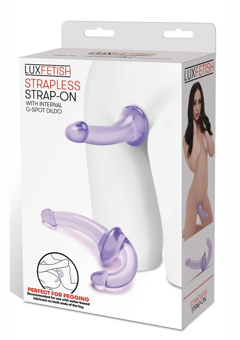 Lux Fetish Strapless Strap-On with Internal G-Spot Dildo