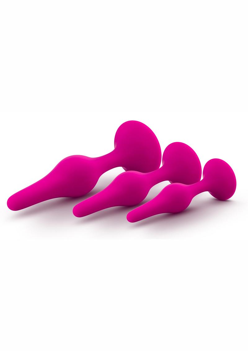 Luxe Beginner Plug Kit Silicone Butt Plugs Sizes