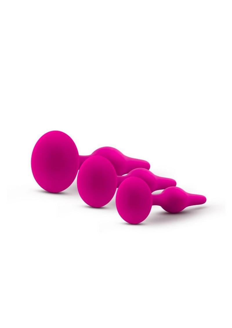 Luxe Beginner Plug Kit Silicone Butt Plugs Sizes