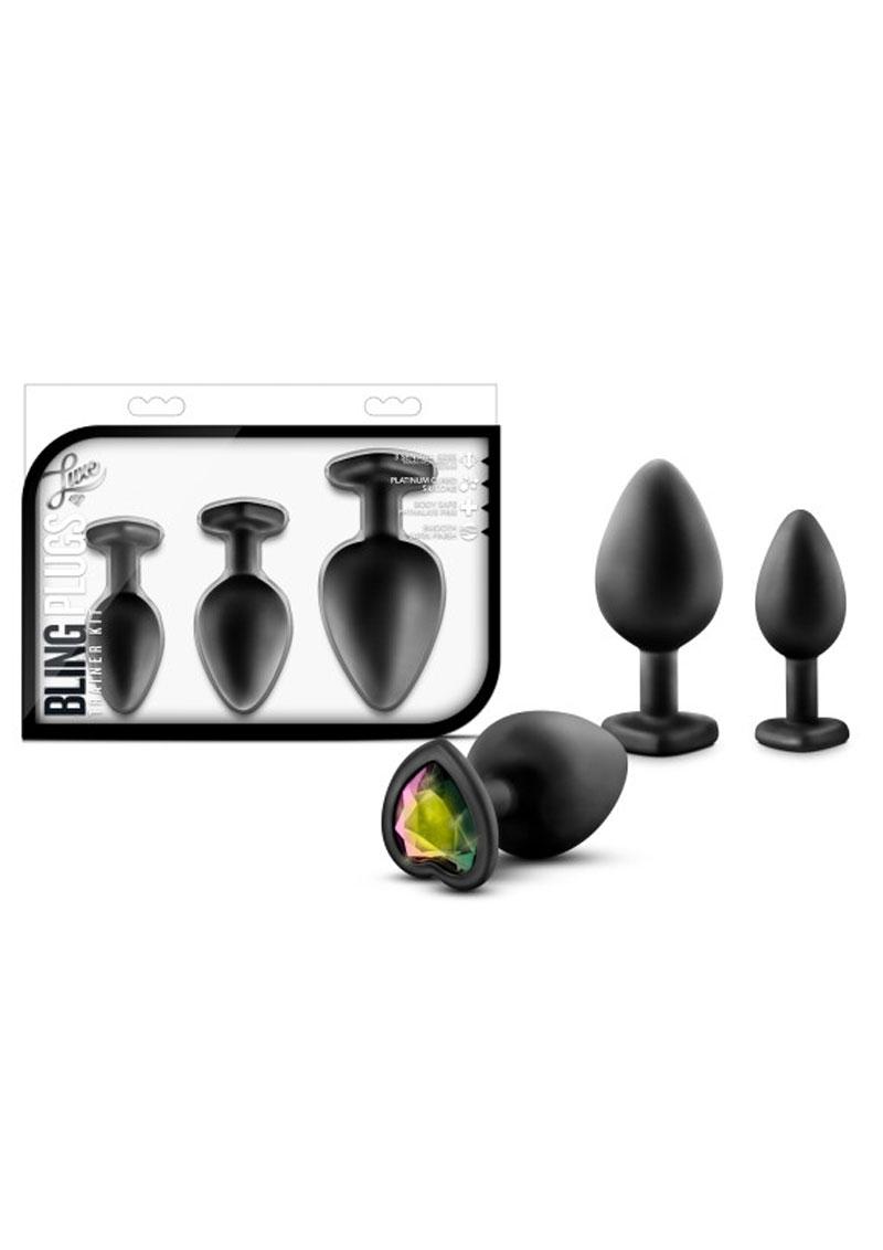 Luxe Bling Butt Plugs Silicone Training Kit