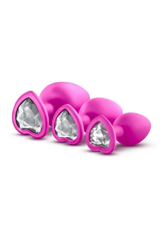 Luxe Bling Plugs Silicone Training Kit with White Gems