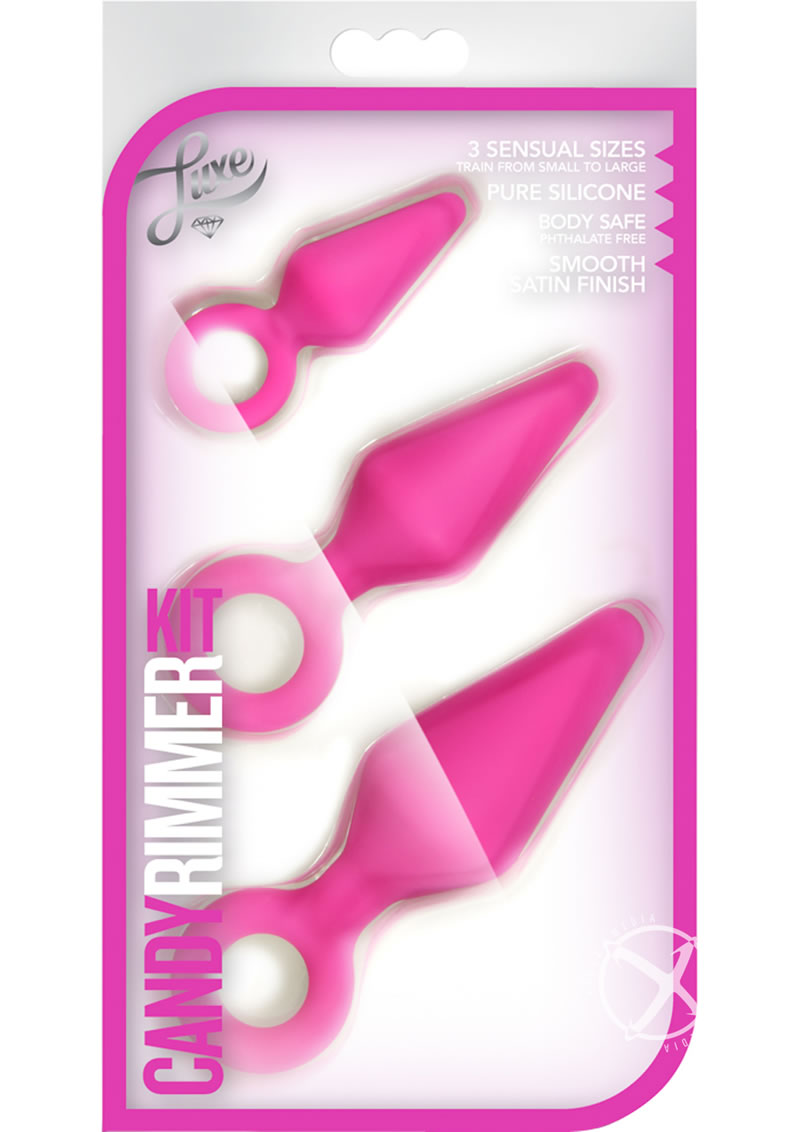 Luxe Candy Rimmer 3-Piece Silicone Anal Kit
