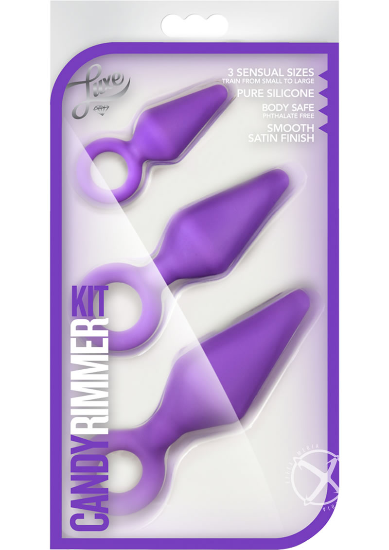 Luxe Candy Rimmer 3-Piece Silicone Anal Kit