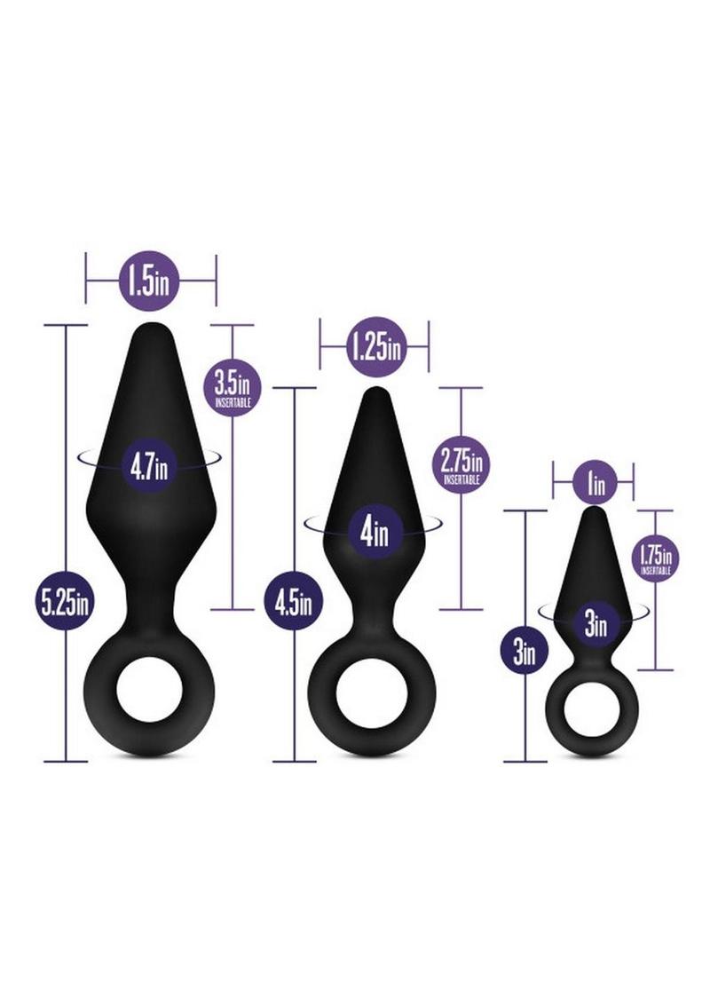 Luxe Candy Rimmer Silicone Anal Kit - 3 Piece