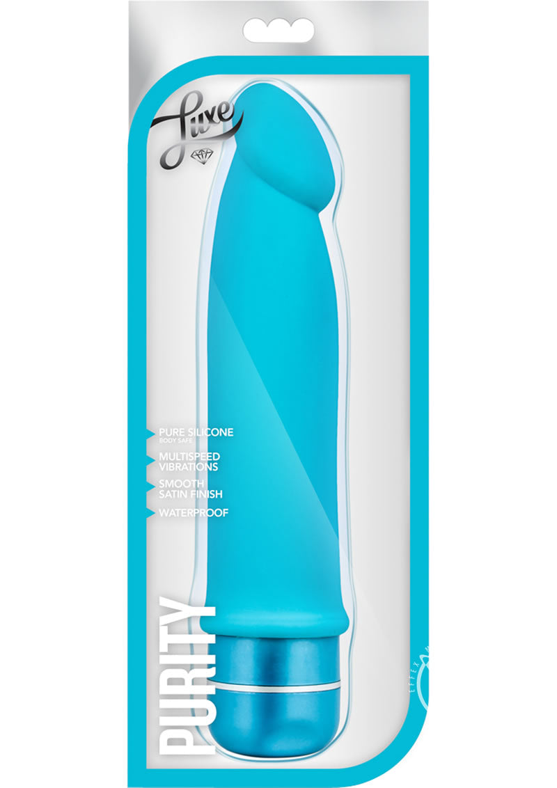 Luxe Purity Rechargeable Waterproof Vibrating Dildo