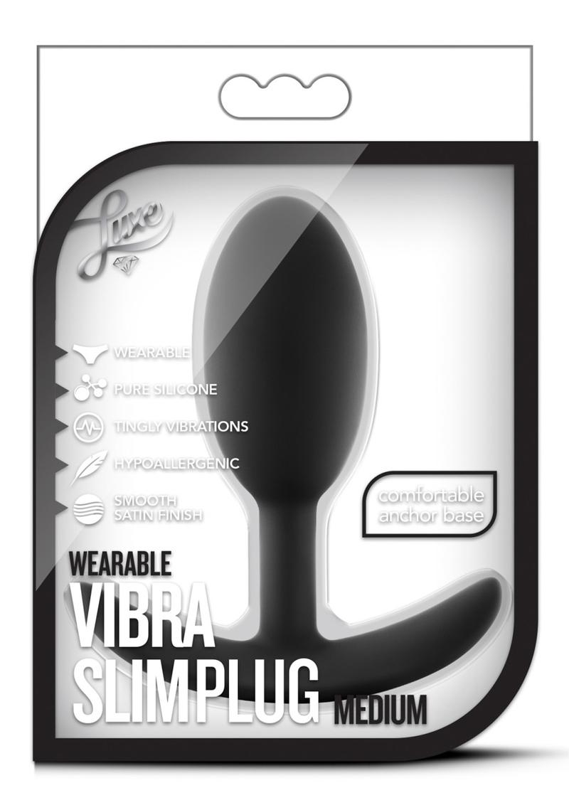 Luxe Wearable Vibra SlimPlug Medium Butt Plug