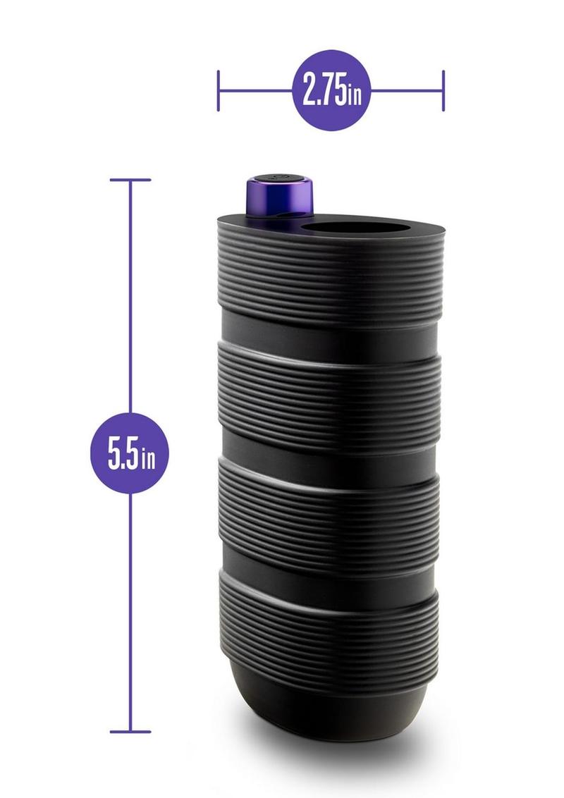 M Elite Platinum Strok Silicone Dual-End Pussy Masturbator