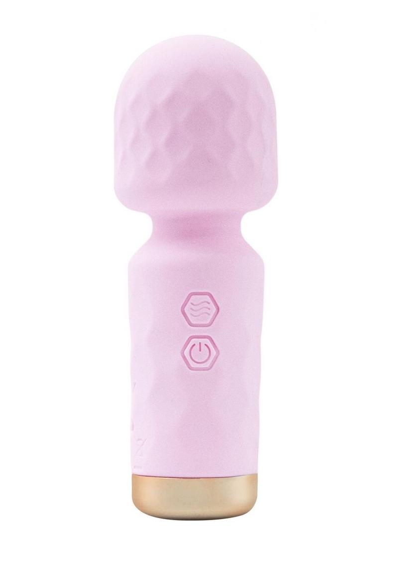 M'Lady Mini Vibrating Wand Rechargeable Silicone Vibrator