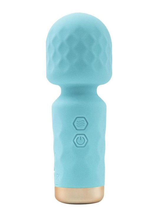 M'Lady Mini Vibrating Wand Rechargeable Silicone Vibrator