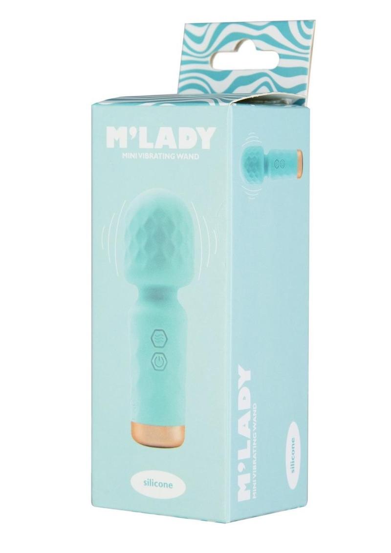M'Lady Mini Vibrating Wand Rechargeable Silicone Vibrator