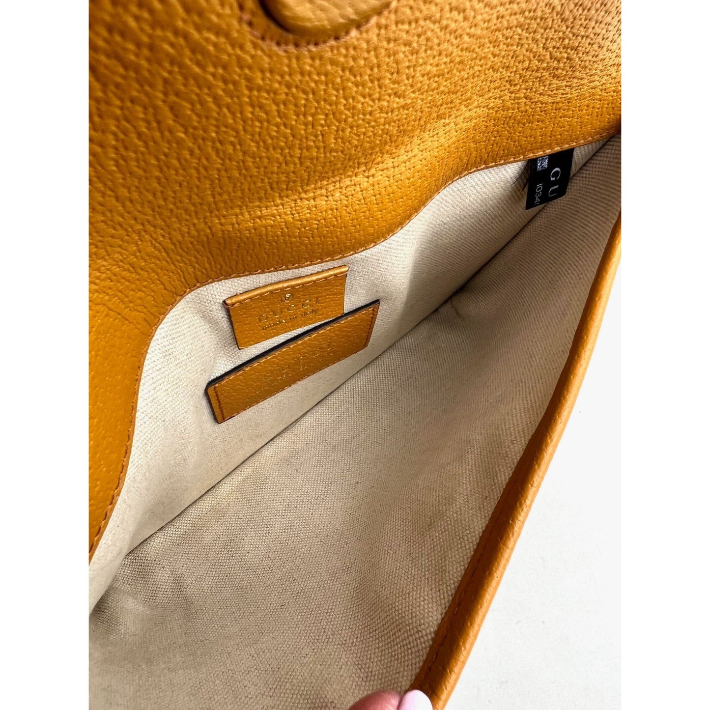 Gucci XKai GG Supreme Slim Vintage Sun Oil Bear Belt Sling Bag