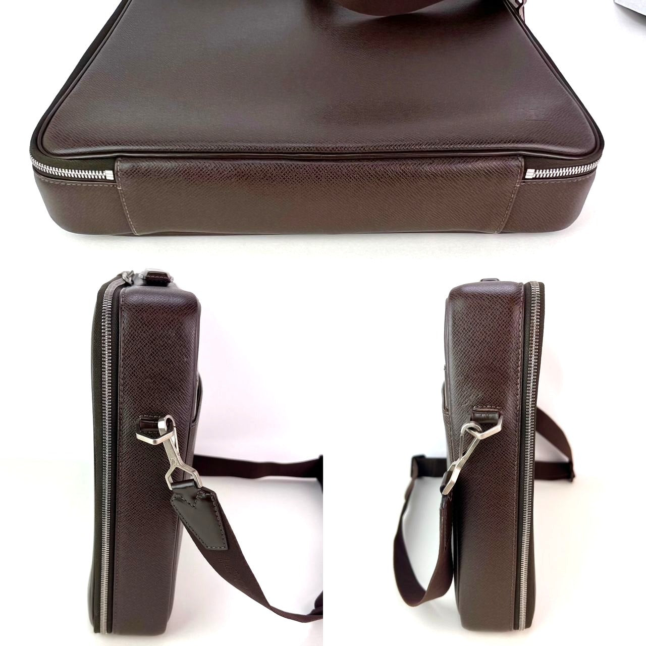 Louis Vuitton Taiga Odessa Laptop Brown Leather Briefcase