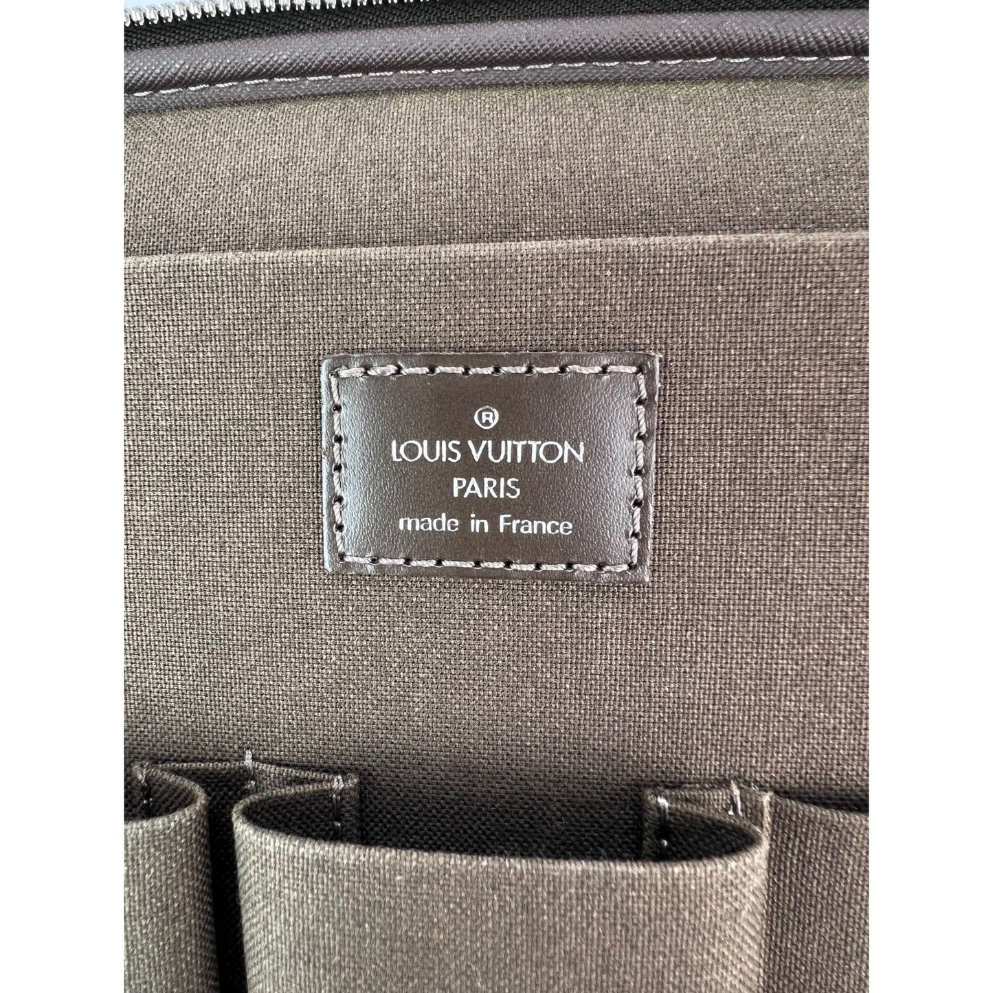 Louis Vuitton Taiga Odessa Laptop Brown Leather Briefcase