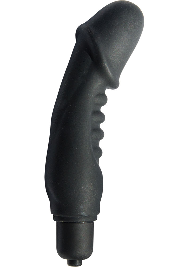 Mack Tuff Ribbed Vibrating Silicone Penis