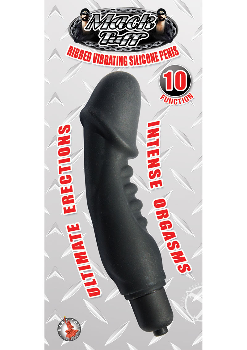 Mack Tuff Ribbed Vibrating Silicone Penis