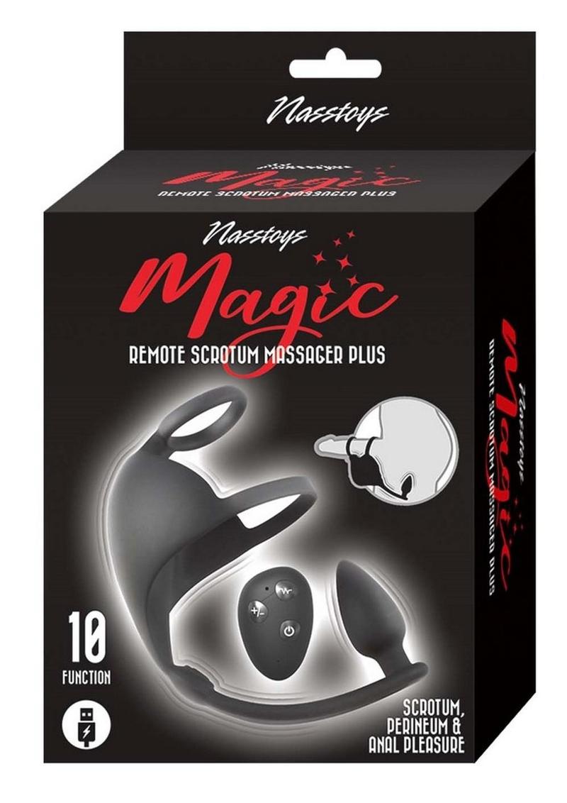 Nasstoys Magic Remote Scrotum Massager Plus Silicone Plug