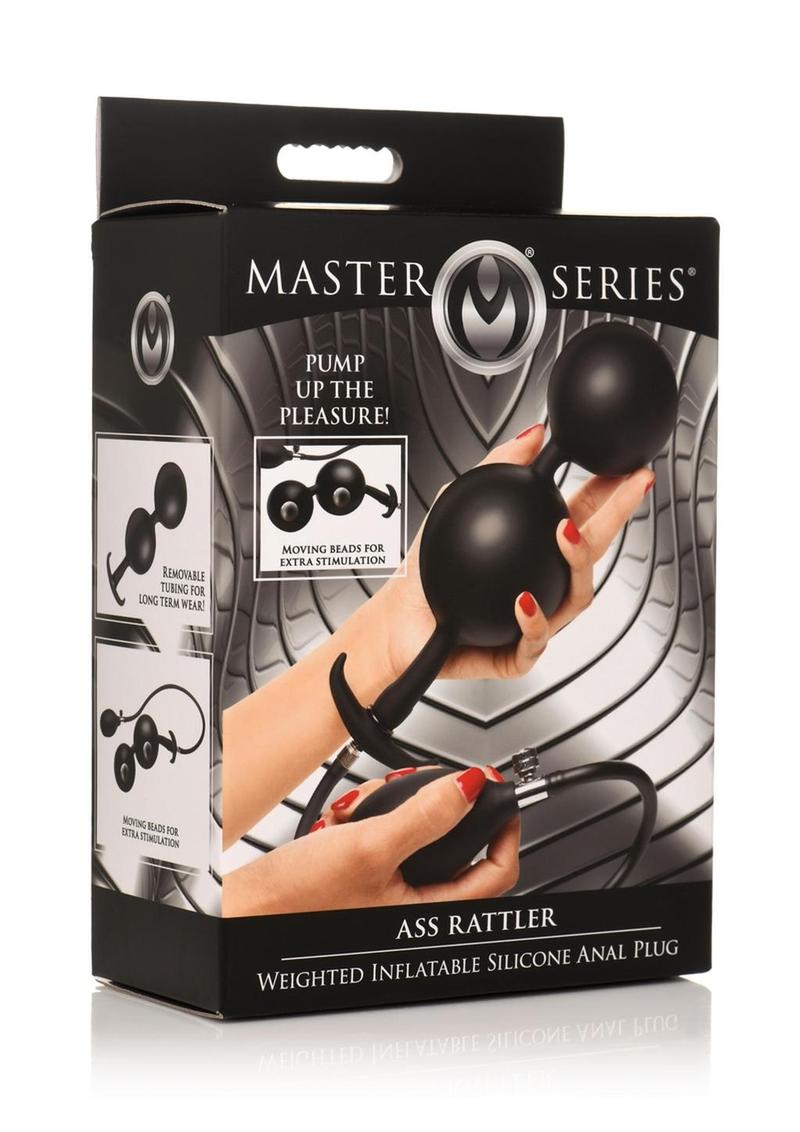 Ass Rattler Inflatable Silicone Anal Plug - Weighted for Extra Pleasure