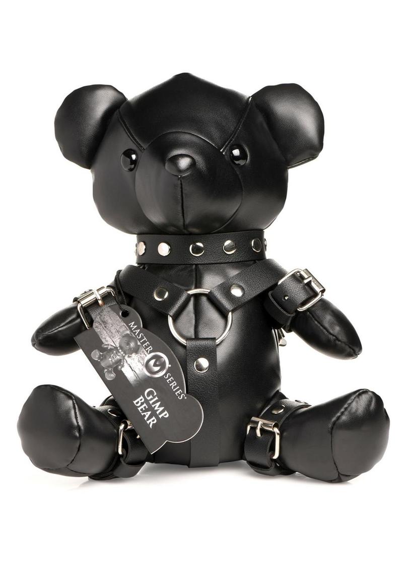 Master Series Gimp Bear Red Leather Bear With Harness