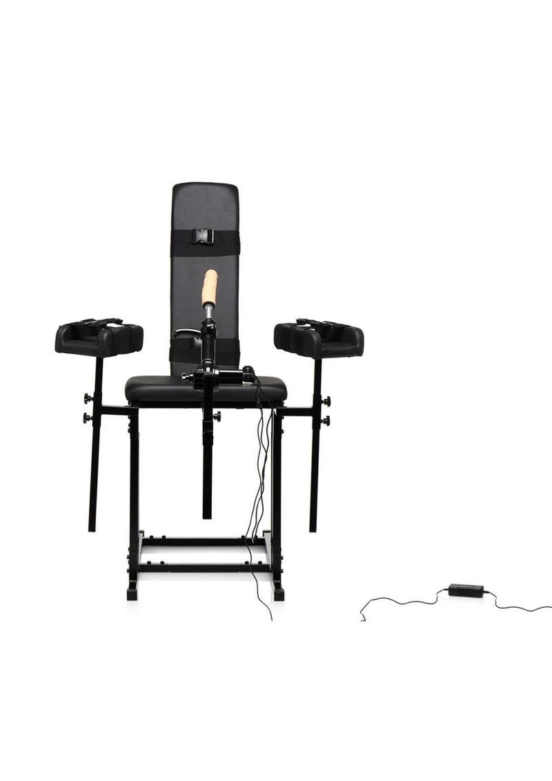 Master Series Ultimate Obedience Chair with Sex Machine