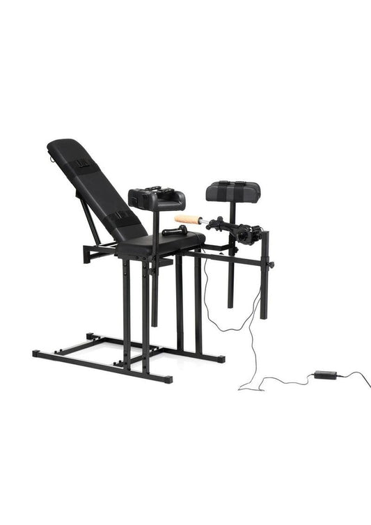 Master Series Ultimate Obedience Chair with Sex Machine