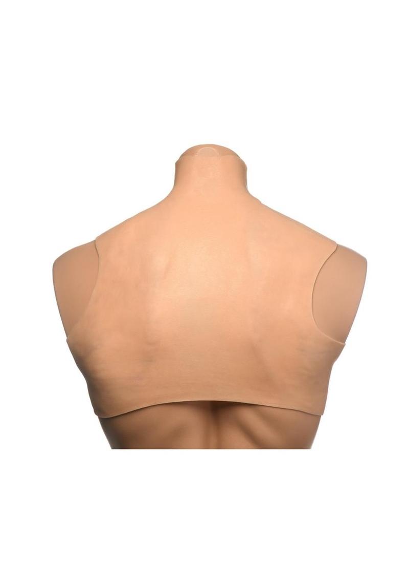 Perky Pair G-Cup Silicone Breasts High Crop Top Style