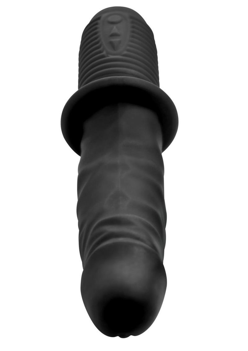 Master Series Power Pounder Vibrating And Thrusting Silicone Dildo