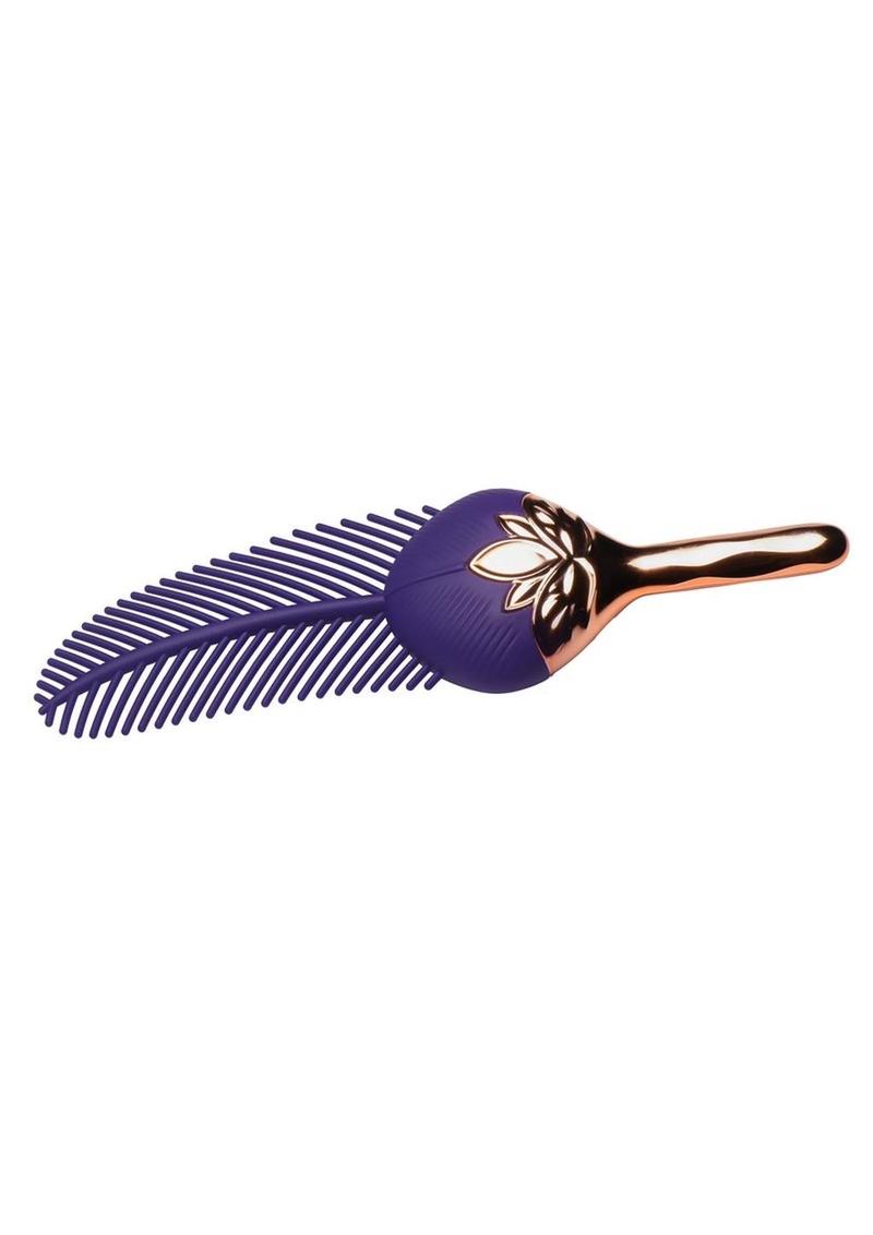 Master Series The Tickler Vibrating Silicone Feather Tickler