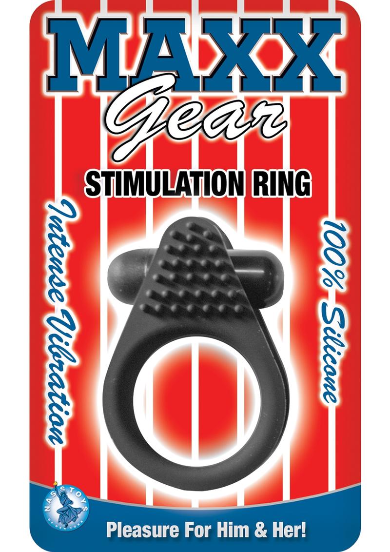 Maxx Gear Stimulation Ring Silicon Cock Ring With Intense Vibration