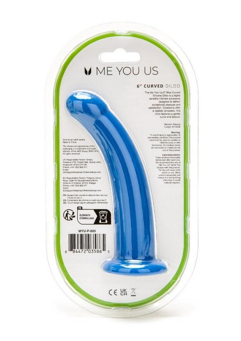 Me You Us Curved Body-Safe And Harness Compatible Silicone Dildo