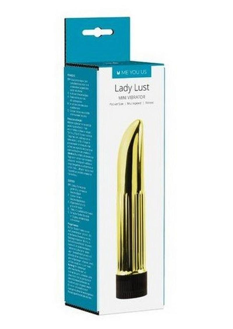 Lady Lust Ribbed Elegant Gold Designed Mini Vibrator