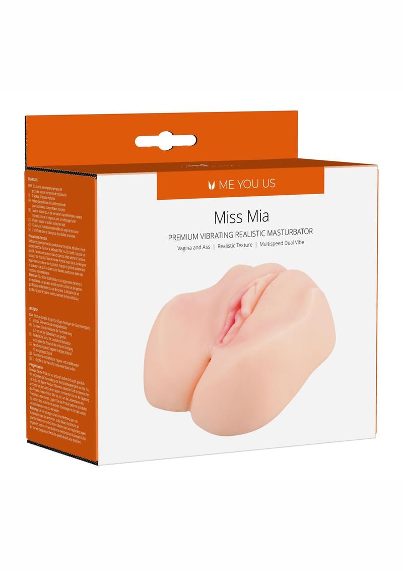 Me You Us Miss Mia Vibrating Realistic Pussy And Ass Masturbator
