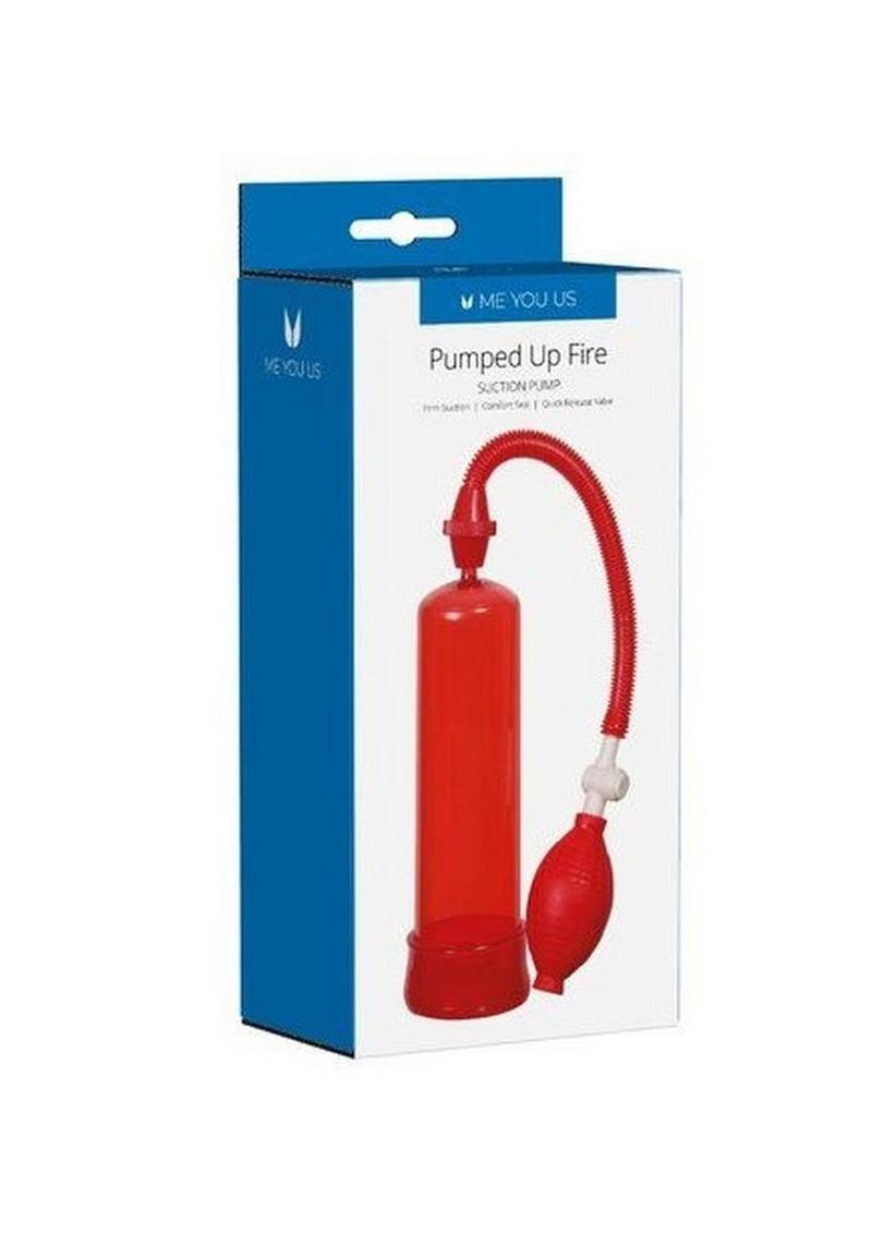 Me You Us Pumped Up Fire Suction Penis Pump with Comfort Seal