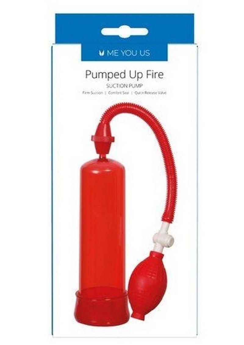 Me You Us Pumped Up Fire Suction Penis Pump with Comfort Seal