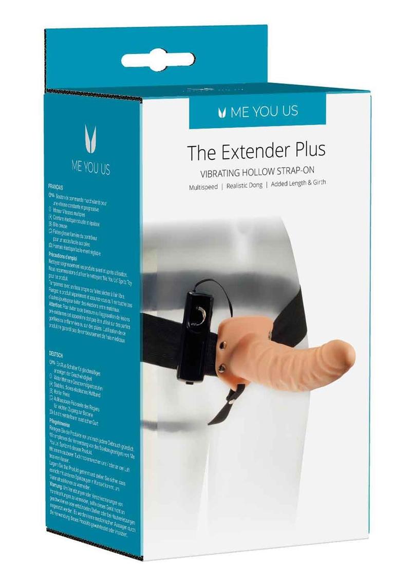 ME YOU US The Extender Plus Realistic Dong Hollow Strap-On