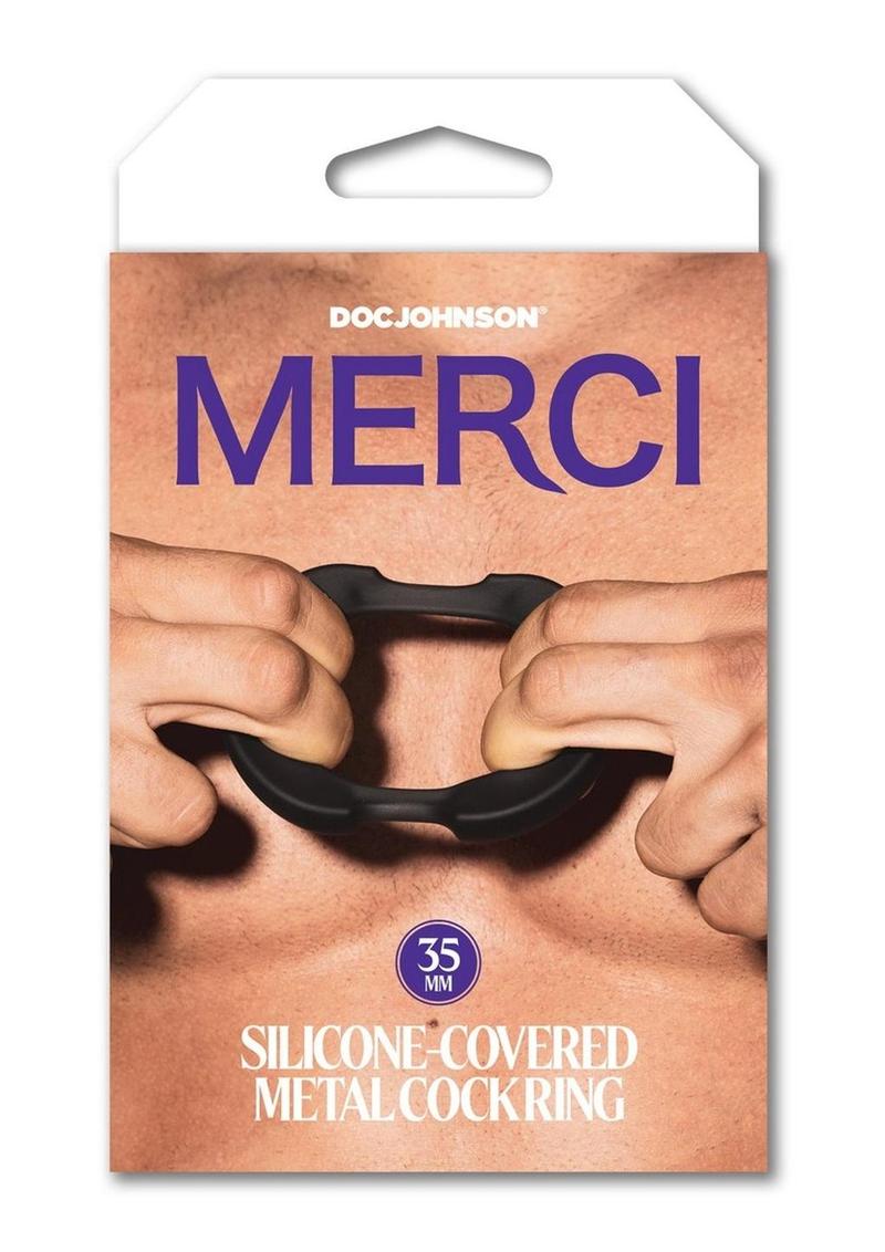 Merci Silicone-Covered Metal Cock Ring