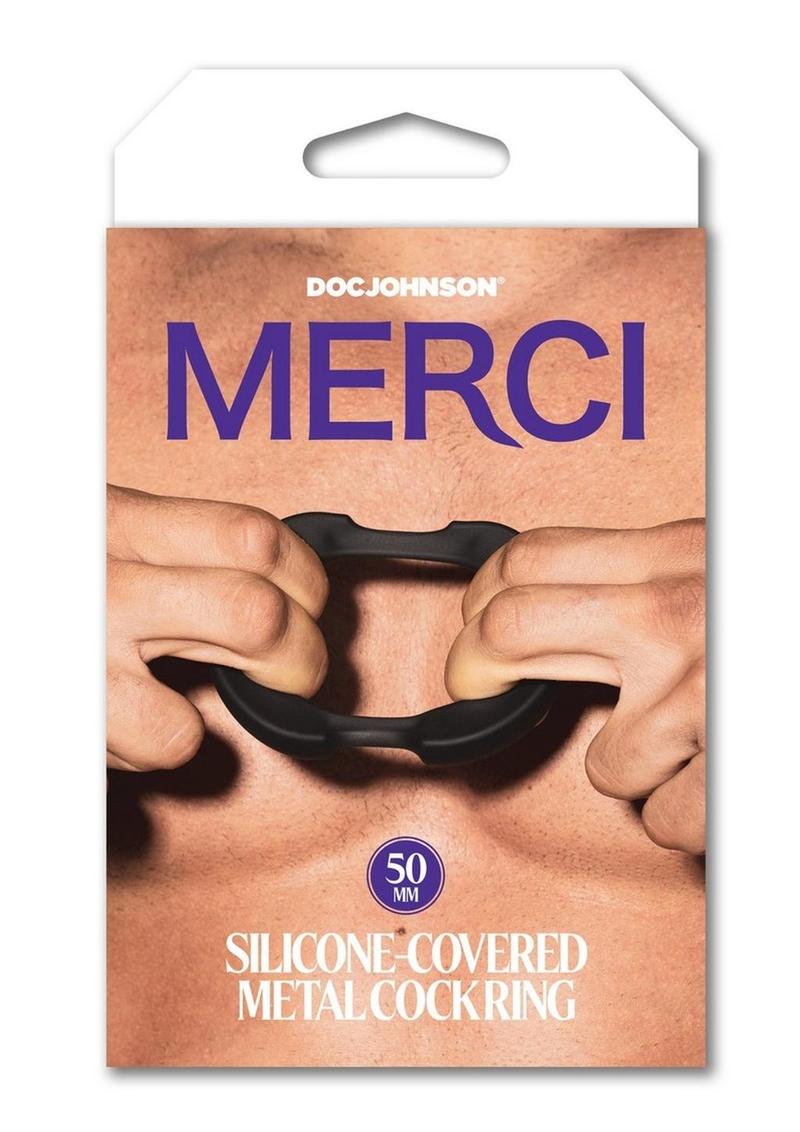 Merci Silicone-Covered Metal Cock Ring