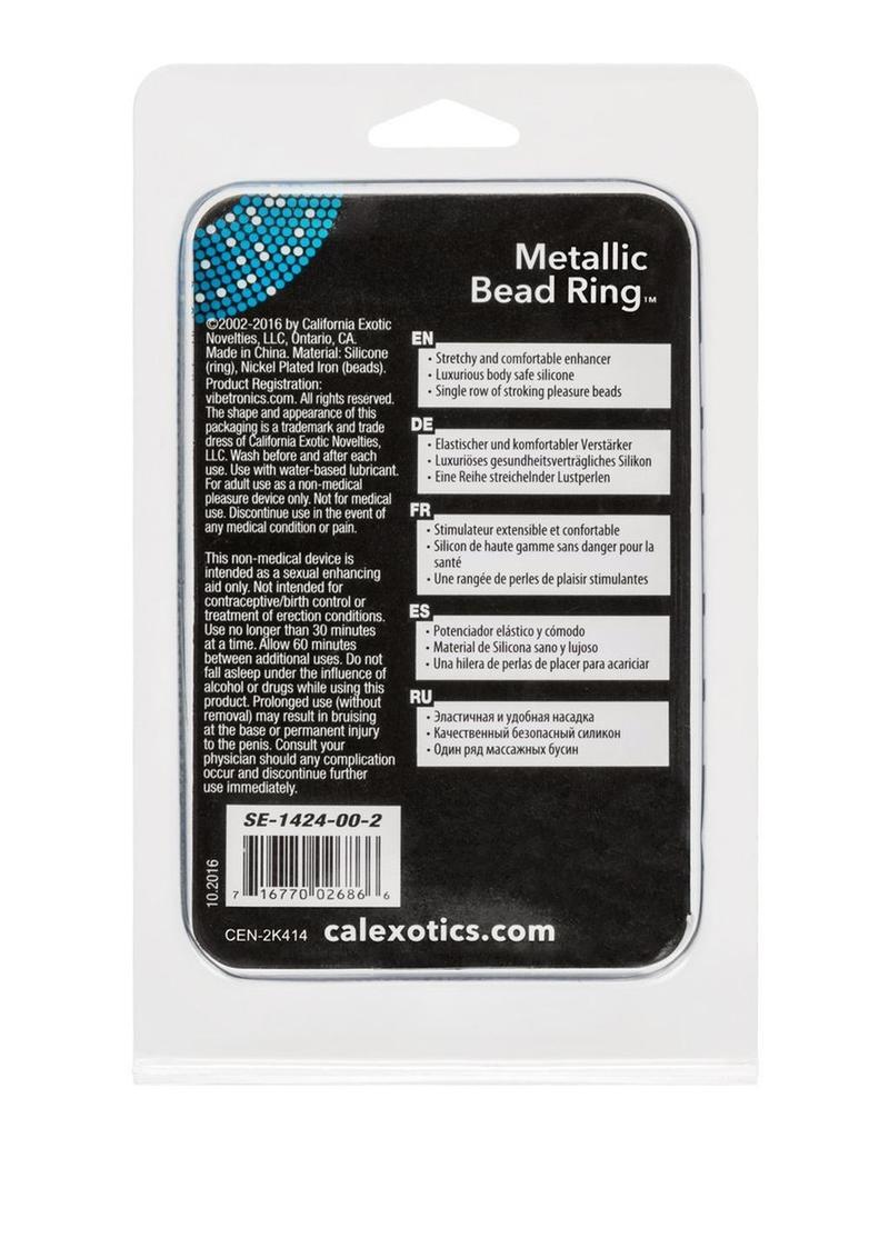 CalExotics Metallic Bead Ring Stretchy Silicone