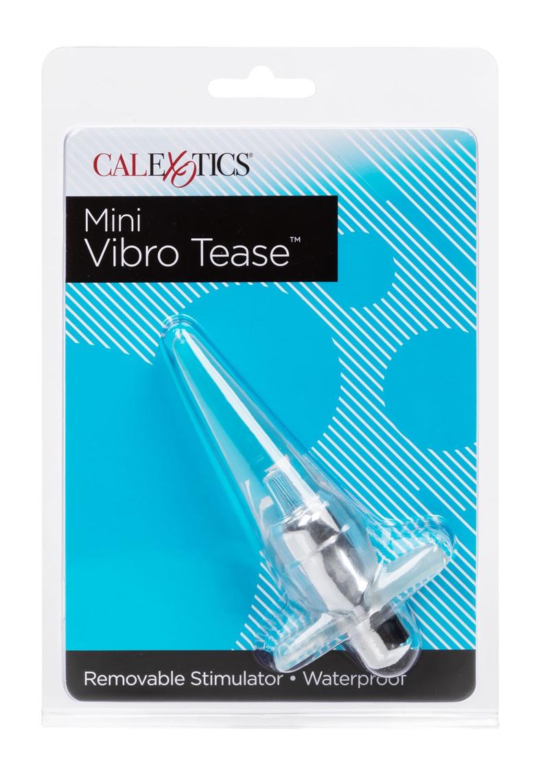 CalExotics Mini Vibro Tease Clear Vibrating Butt Plug