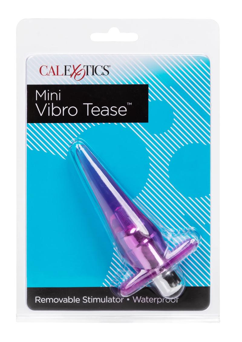 CalExotics Mini Vibro Tease Clear Vibrating Butt Plug
