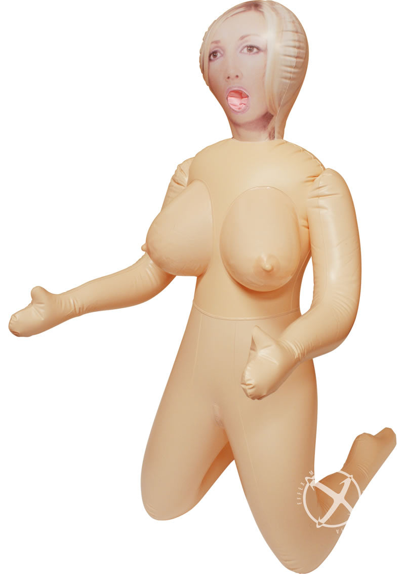 Monique Inflatable Love Doll  3 Holes And Erect Nipples