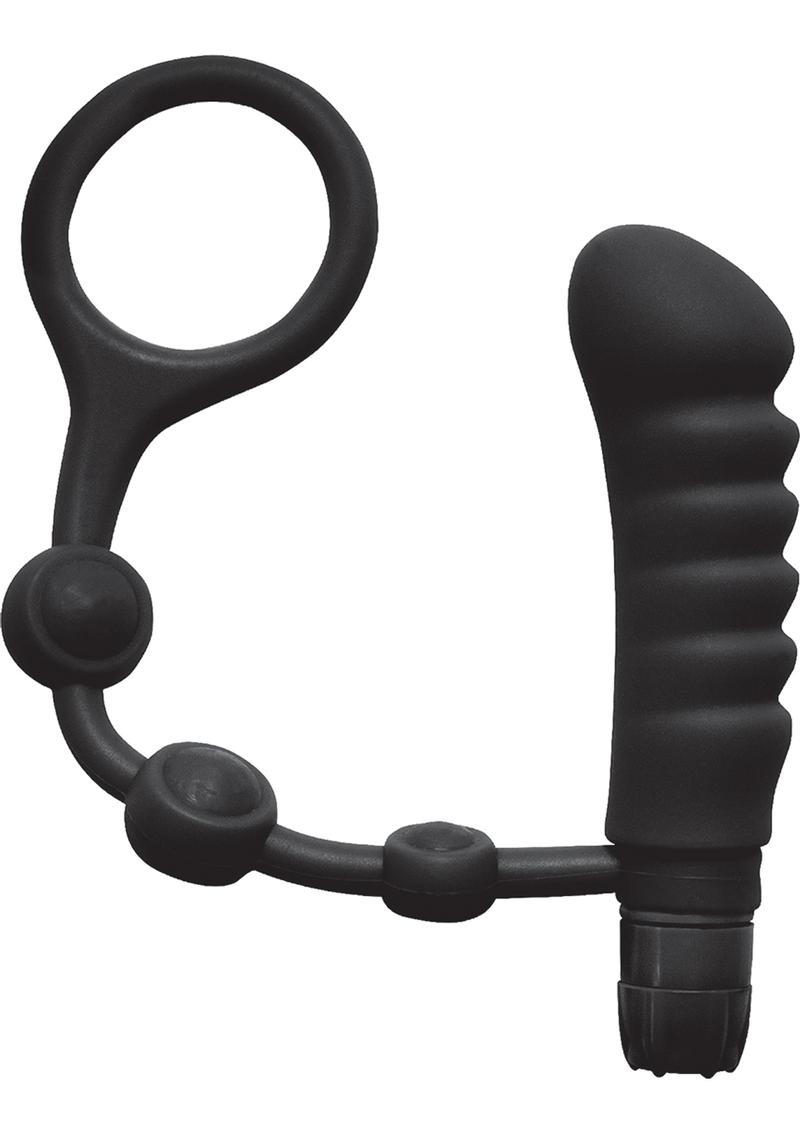 My Cockring Silicone Ring with Vibrating Ass Pleaser Butt Plug