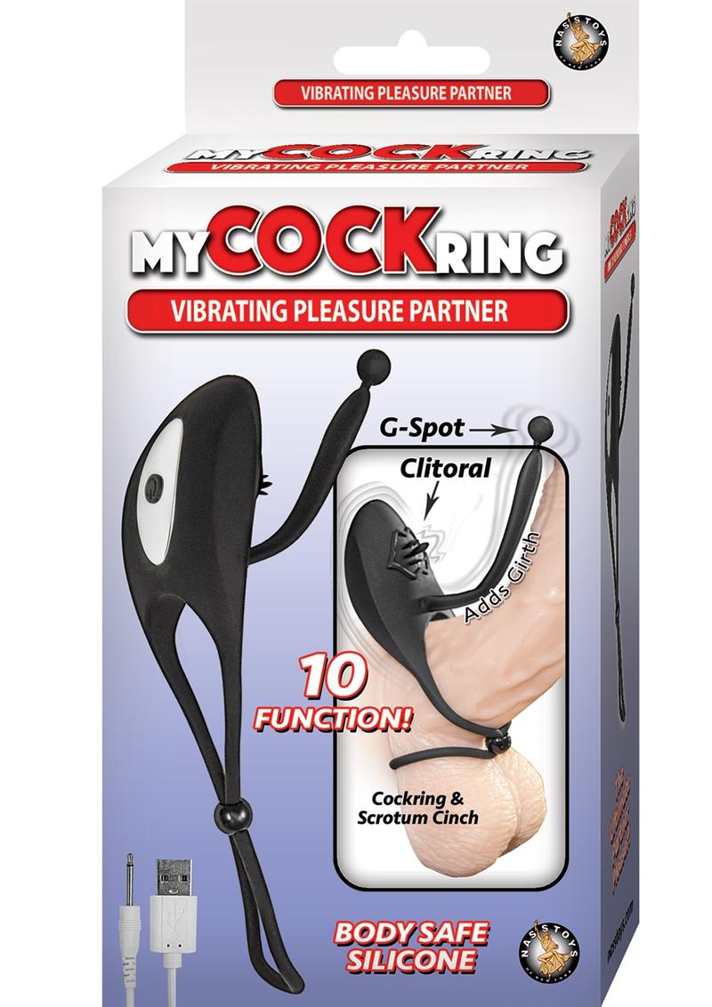 My Cock Ring Rechargeable Silicone Vibrating Pleasure Partner