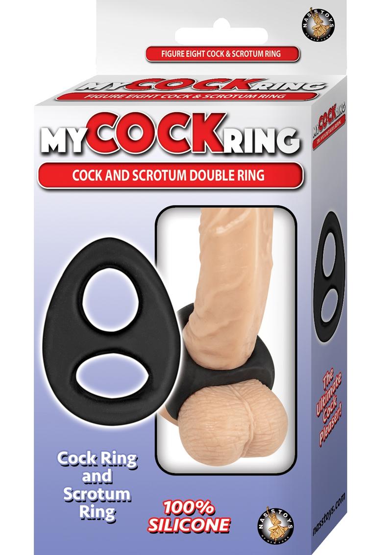 My Cockring Double Ring Silicone Cock and Scrotum Ring