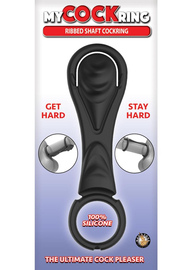 My Cockring Ribbed Shaft Silicone Cock Ring for Enhanced Pleasure