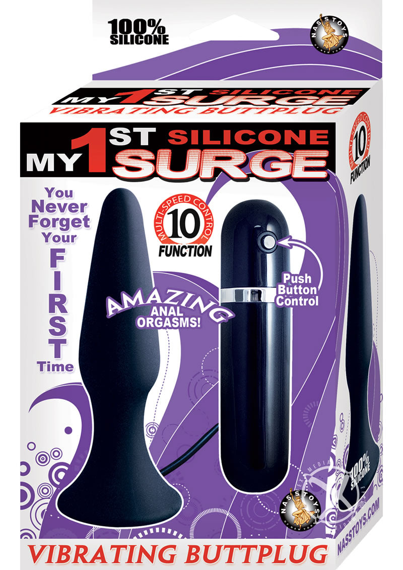 My 1st Silicone Surge Vibrating Butt Plug