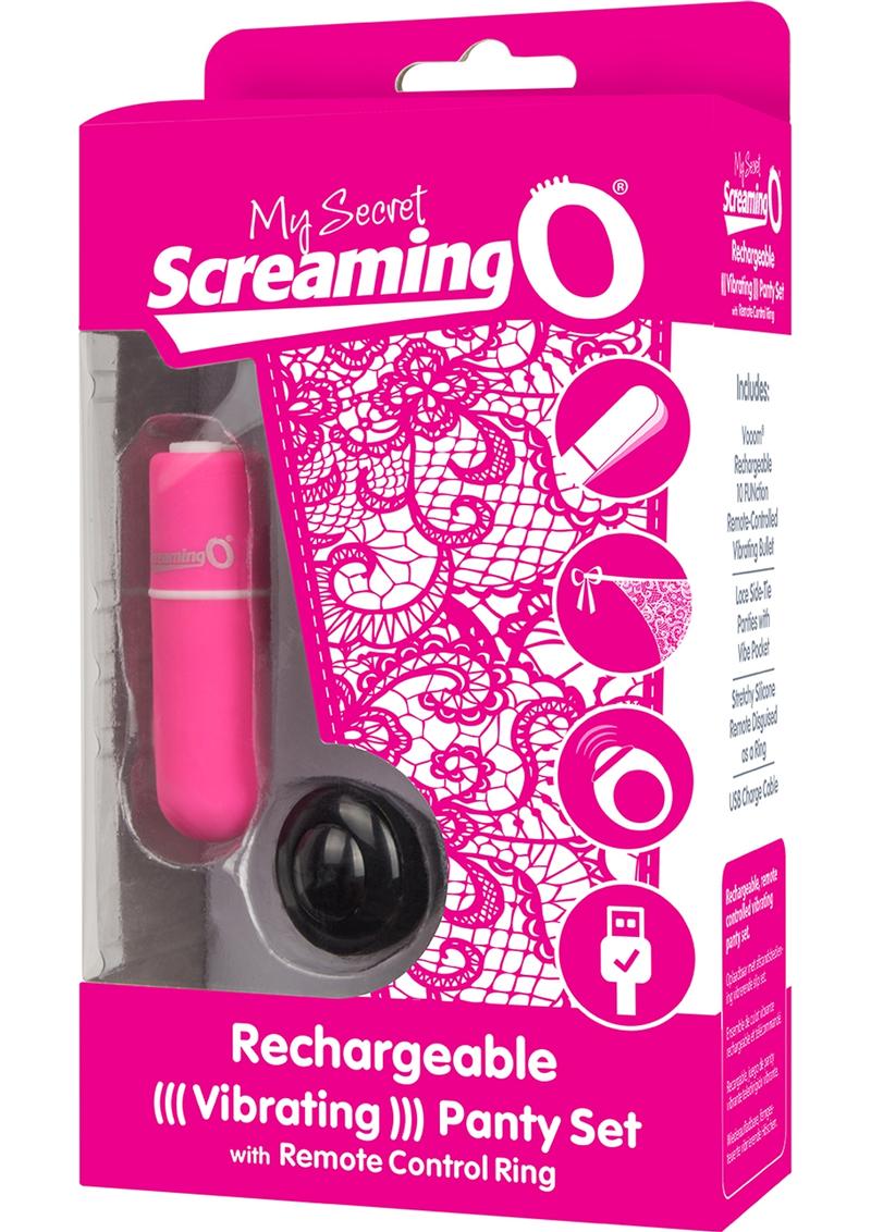 Screaming My Secret USB Rechargeable Panty Vibe Set