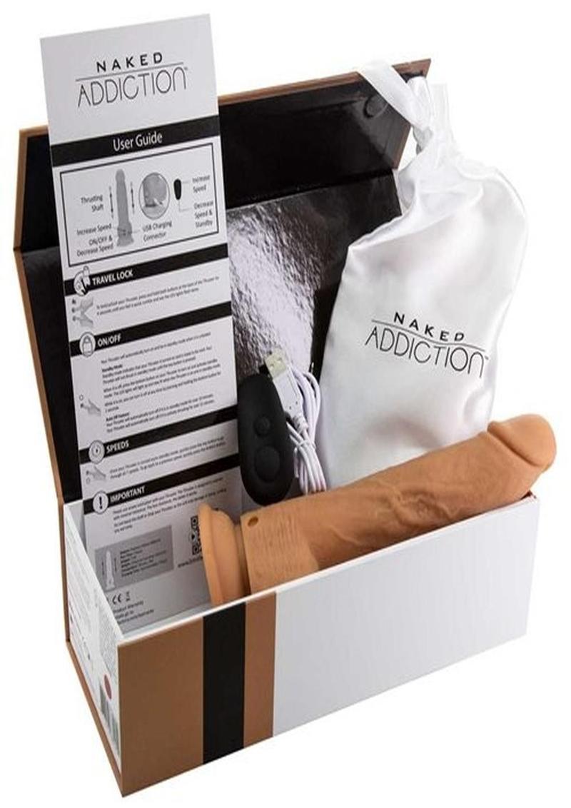 Naked Addiction Thrusting Dildo with Remote Control