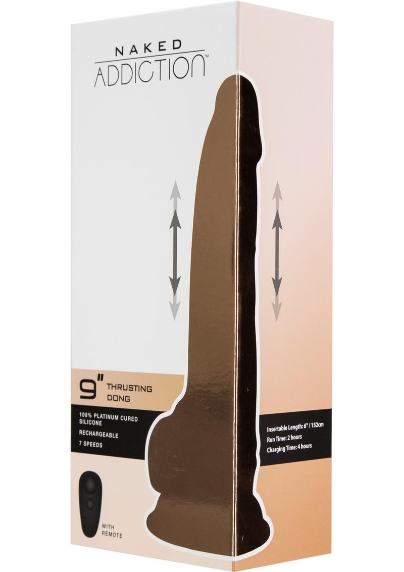 Naked Addiction Thrusting Dildo with Remote Control