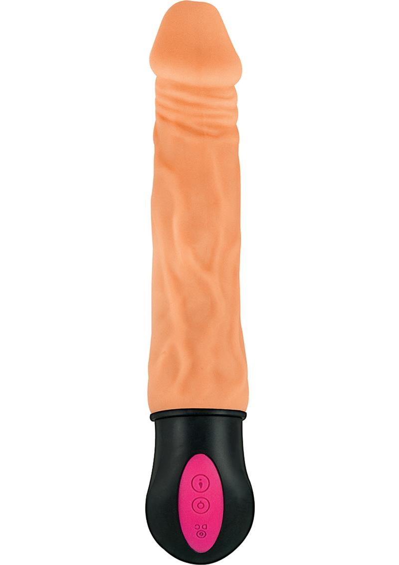 Natural Realskin Hot Cock #1 - 7 Inch USB Rechargeable Warming Dildo