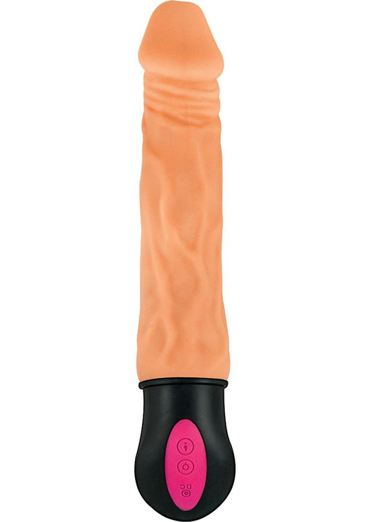Natural Realskin Hot Cock #1 - 7 Inch USB Rechargeable Warming Dildo